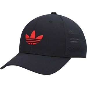 Adidas Black Cap with Red and Blue Accents